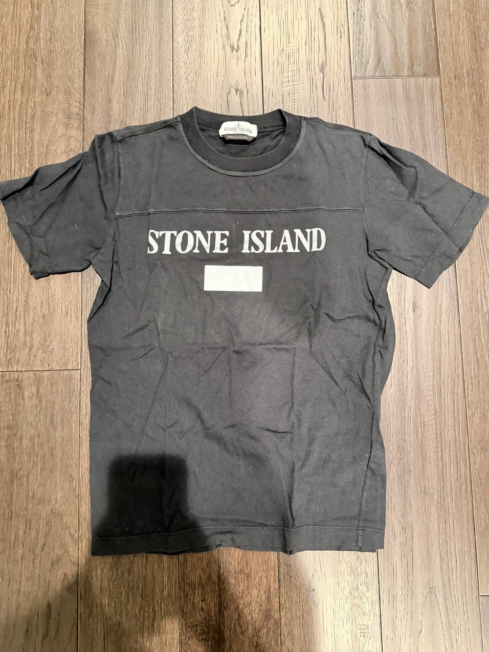 Stone Island Black Short Sleeve Logo Tee